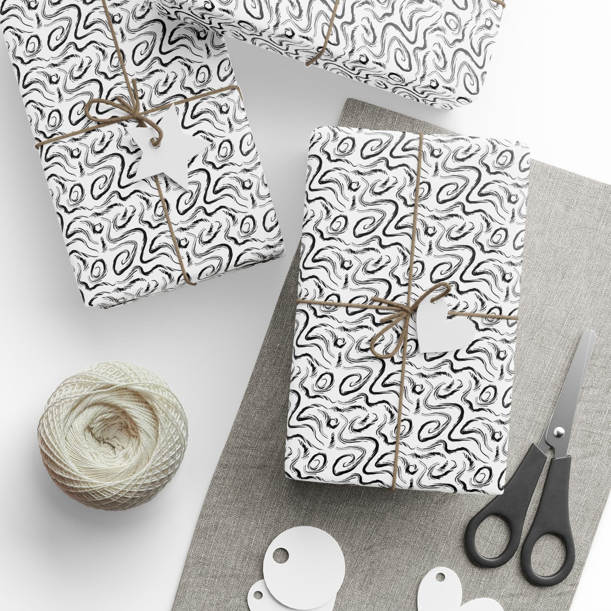 Grunge Scribbles Wrapping Paper