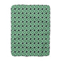 Emerald Pinwheels Fleece Blanket