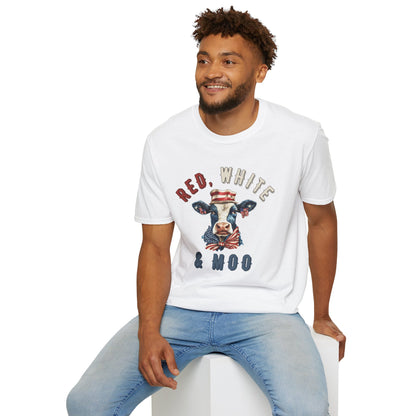 Red, White, & Moo T-shirt