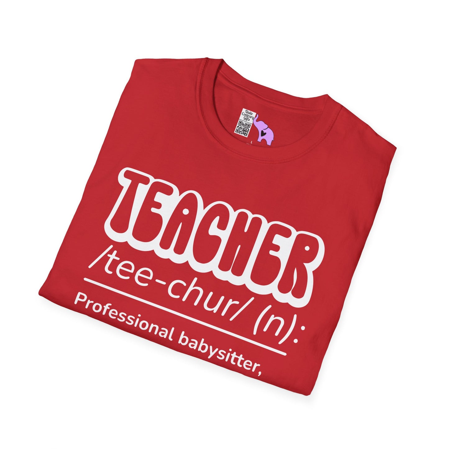 Teacher Definition, Professional Babysitter, Therapist on a Budget, Google Expert Adult T-shirt