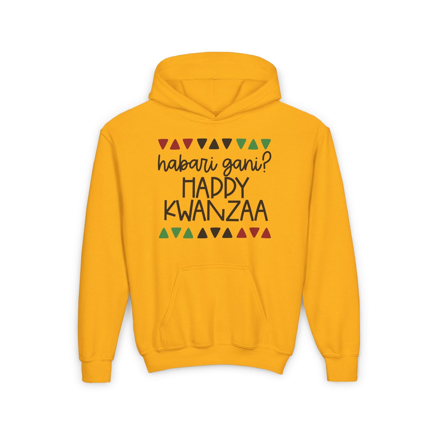 Habari Gani?Happy Kwanzaa Youth Heavy Blend Hoodie