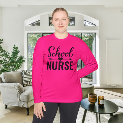 School Nurse Adult Long Sleeve Tee