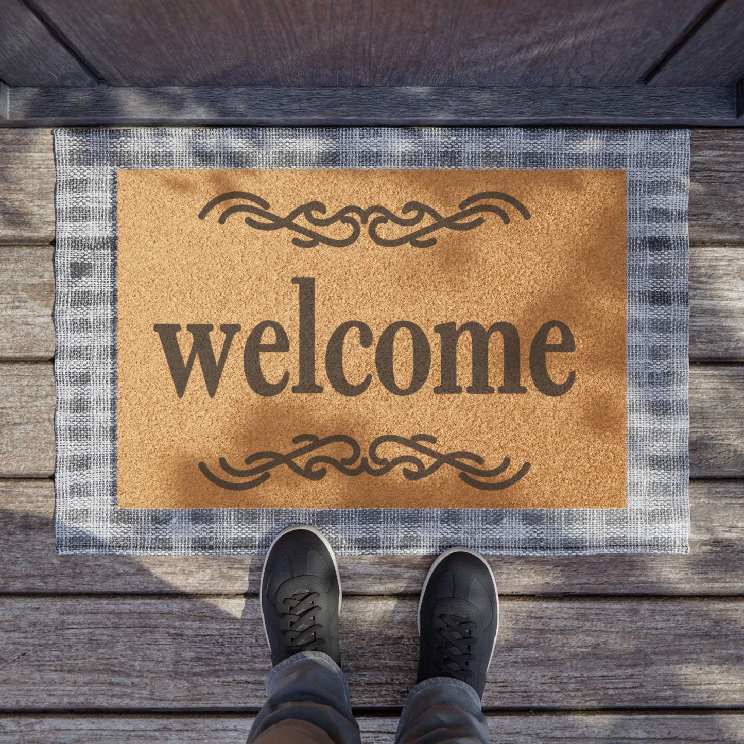 Welcome 2 (Simple) Coconut Fiber Doormat