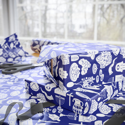 Mosaic of Light Hanukkah Wrapping Paper