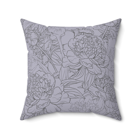 Dusty Bloom Throw Pillow