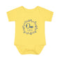 Blue Milestone Wreath Onesie-One Week