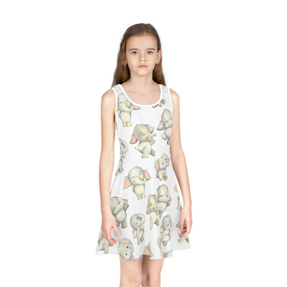 Dancing Elephants Girls' Sleeveless Sundress