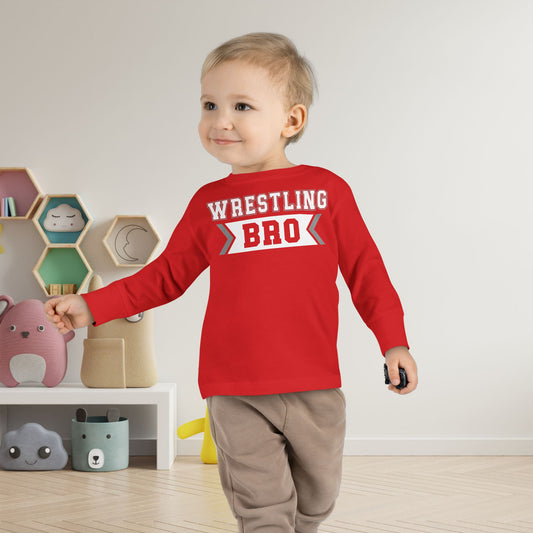Wrestling Bro Toddler Long Sleeve Tee