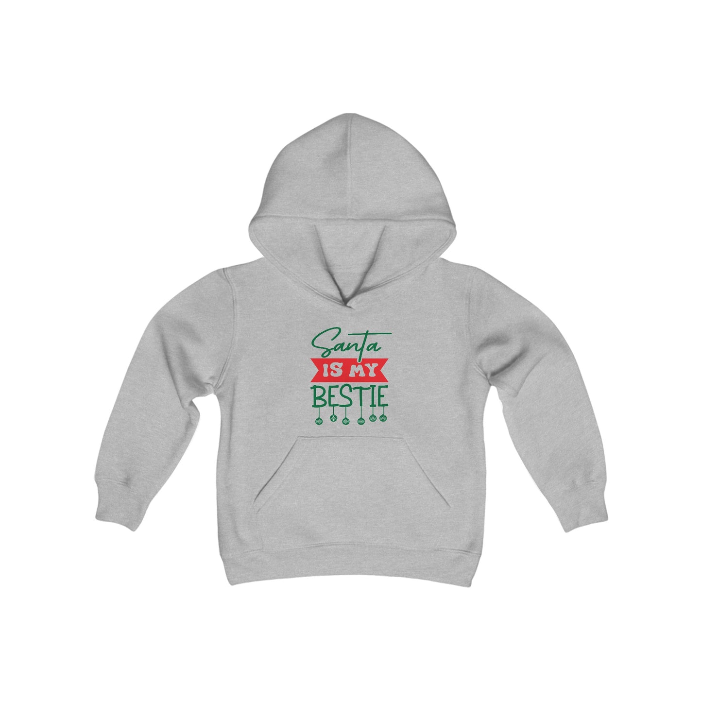 Santa Is My Bestie Youth Hoodie