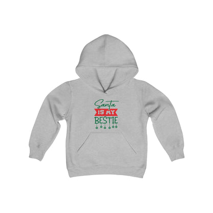 Santa Is My Bestie Youth Hoodie