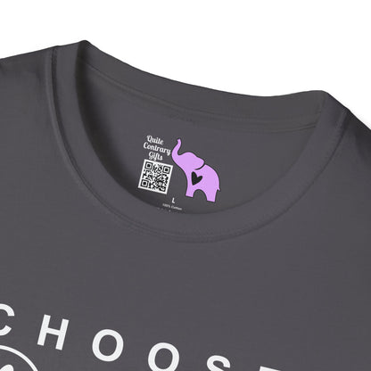 Choose Happy Smiley Faces Adult T-shirt
