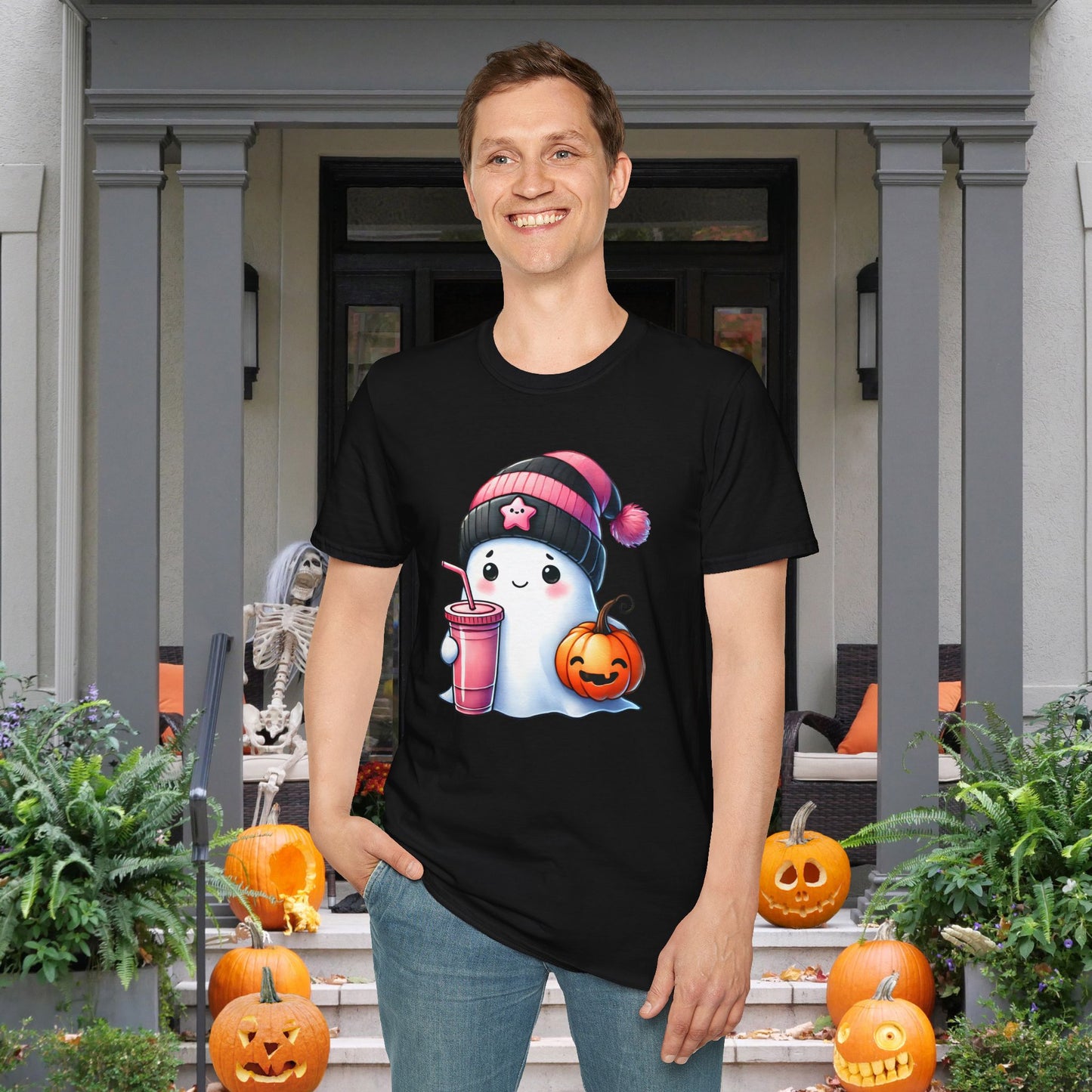 Cute Ghost Adult T-shirt