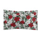 Winter Poinsettia Garden Microfiber Pillow Sham