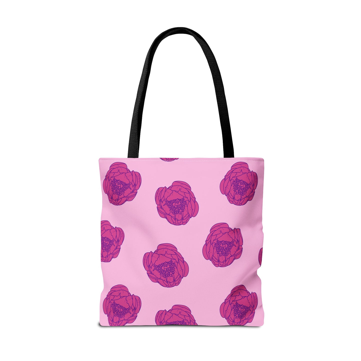 Rosy Dream Peonies Canvas Tote Bag