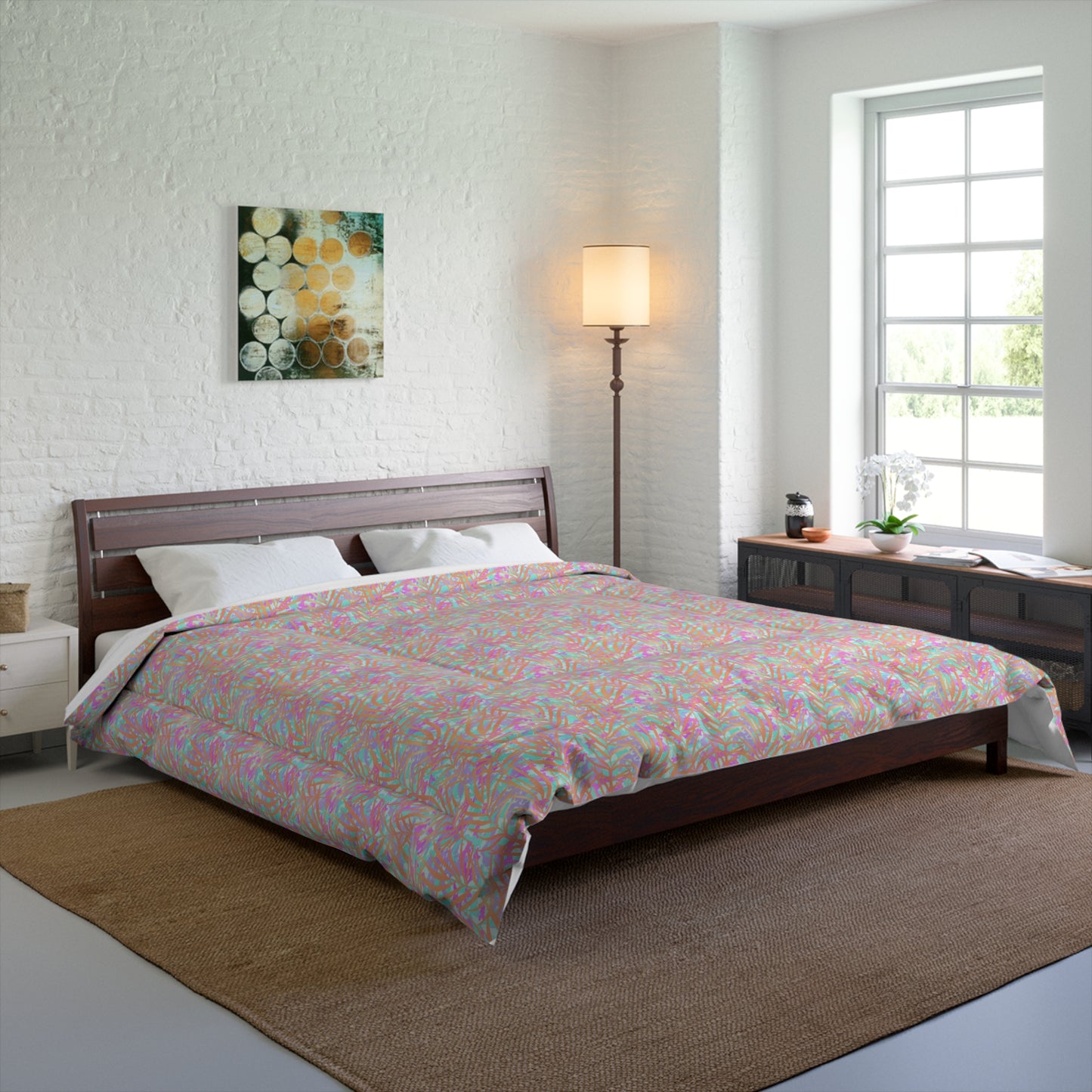 Tropical Sunset Palms Basic Bedding Set