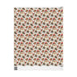 Festive Santa & Holly Blooms Wrapping Paper
