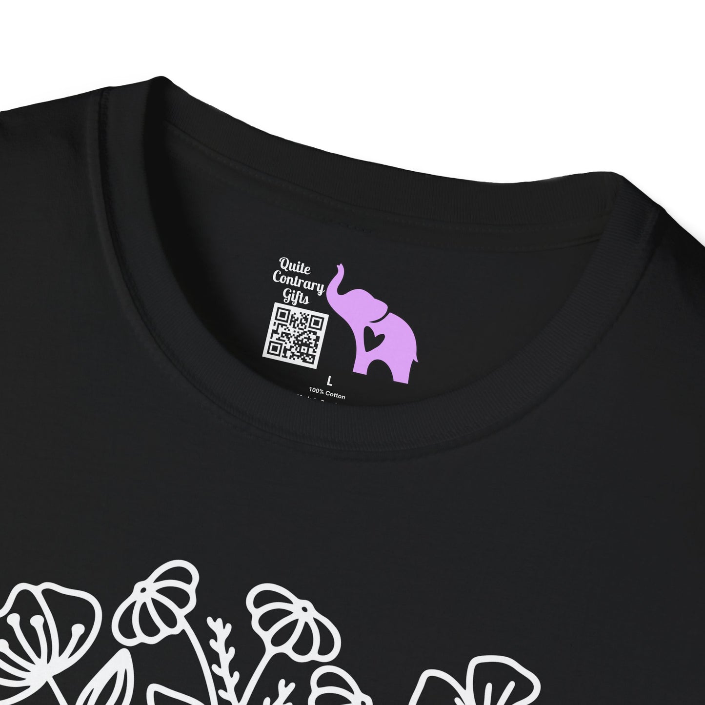 Just One More Chapter (Flowers and Open Book) Adult T-shirt