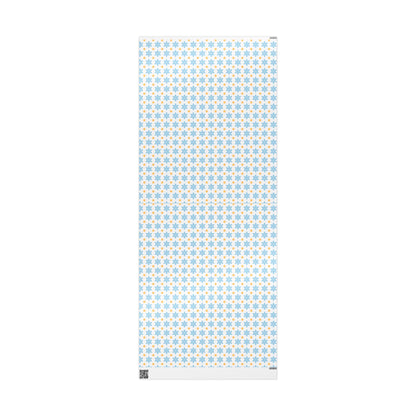 Blue/Gold Star of David Hanukkah Wrapping Paper