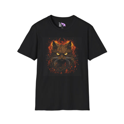 Creepy Black Cats 8 Adult T-shirt