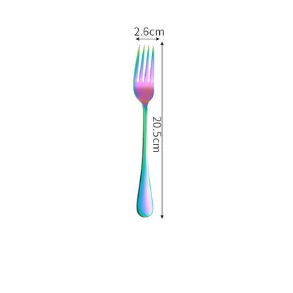 Iridescent Stainless Steel Tableware Set