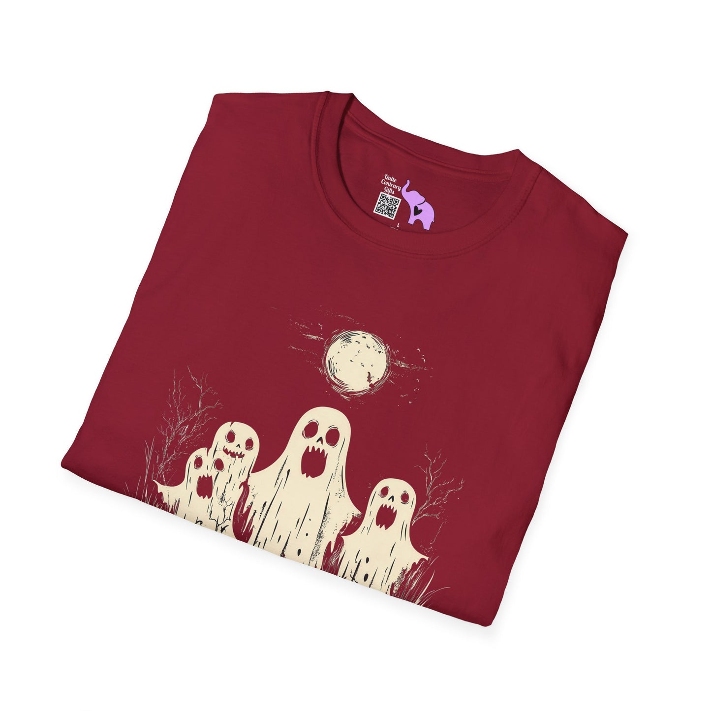 Creepy Ghost Trio Adult T-shirt