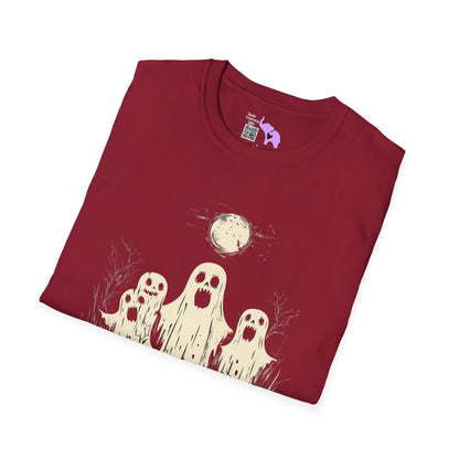 Creepy Ghost Trio Adult T-shirt