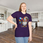 Autism Awarness Gnome w/Balloons Adult T-shirt