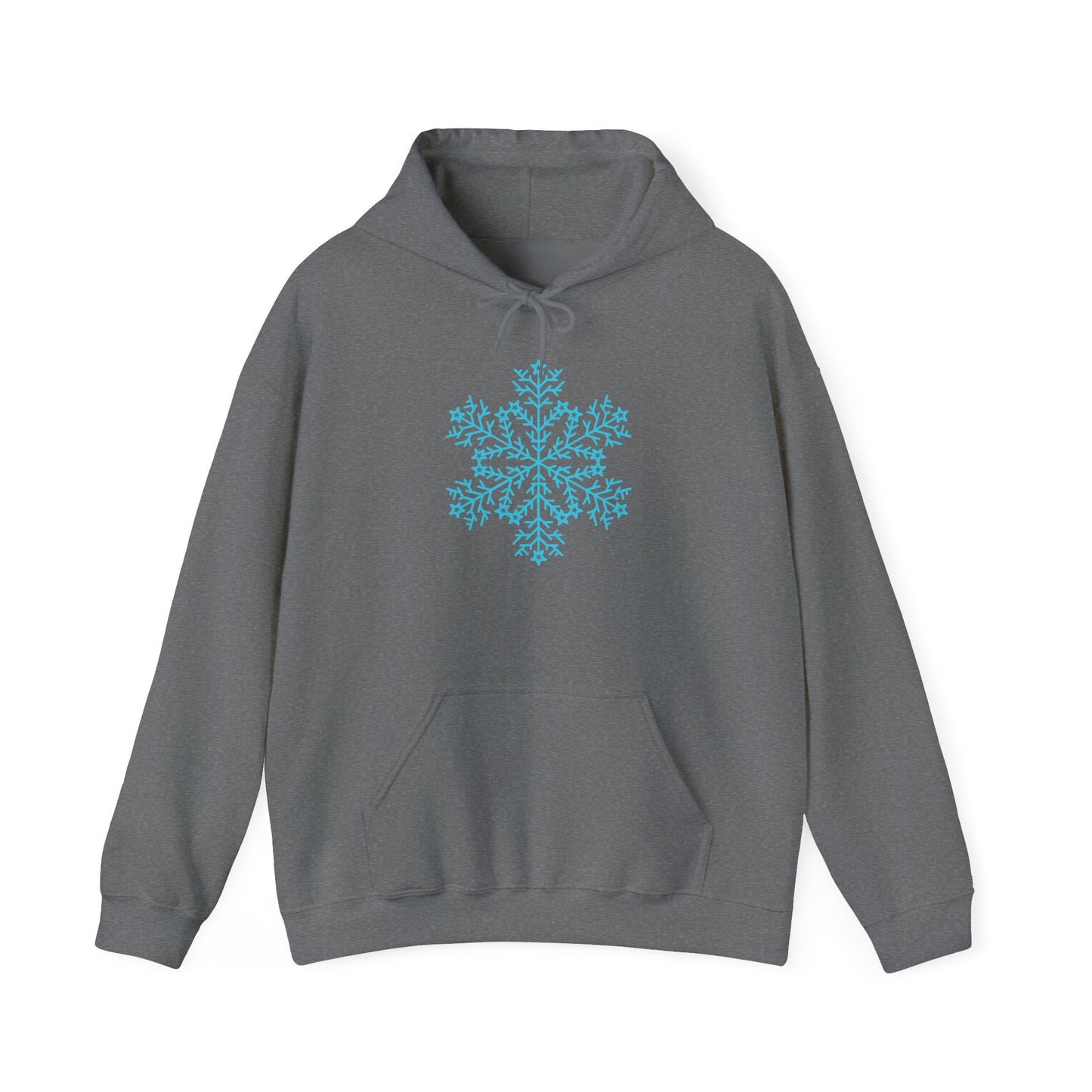 Large Snowflake Adult Heavy Blend™ Hooded Sweatshirt