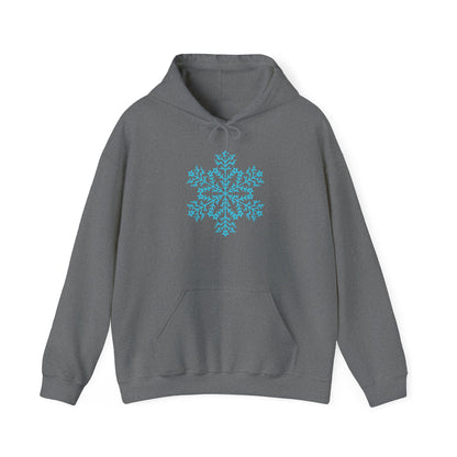 Large Snowflake Adult Heavy Blend™ Hooded Sweatshirt