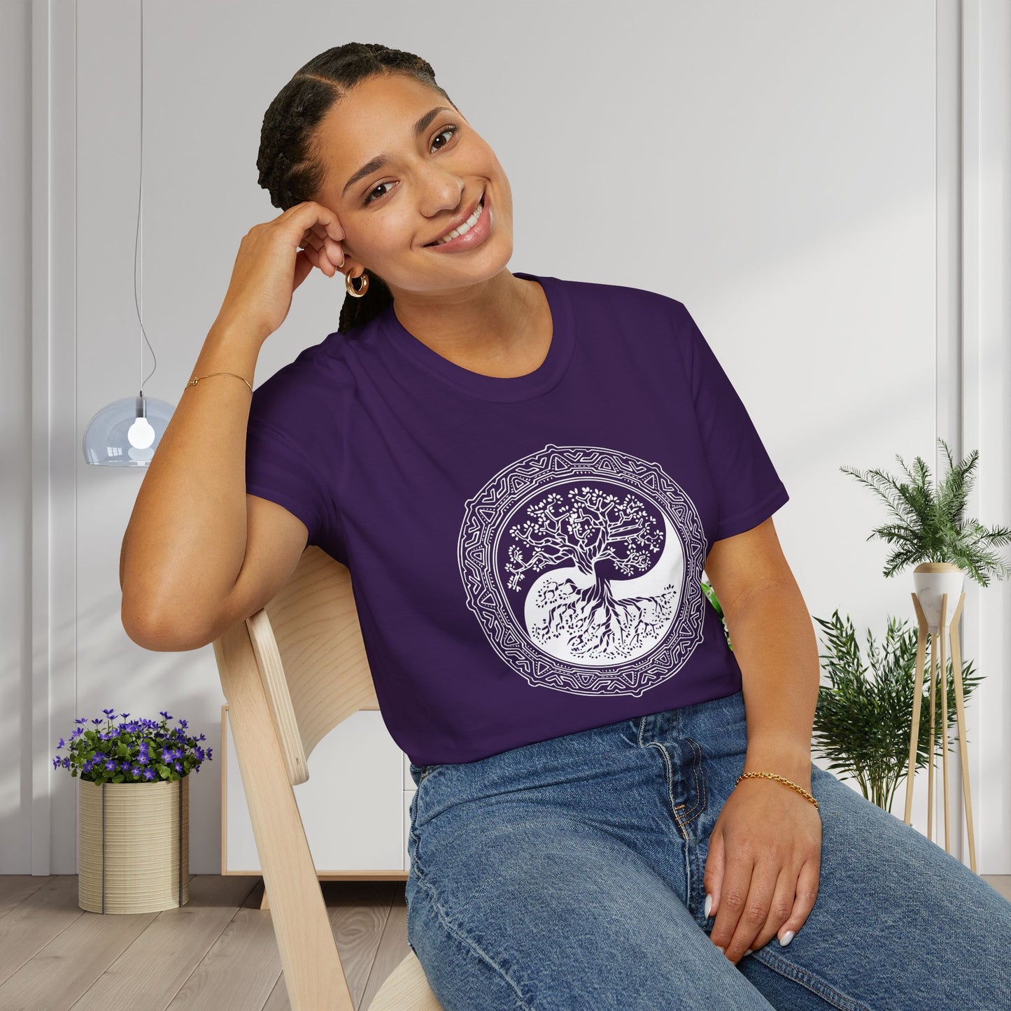 Tree of Life Yin Yang 1 Adult T-shirt