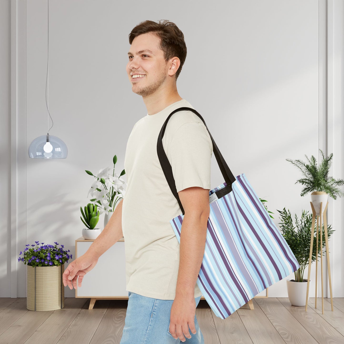 Lavender Breeze Canvas Tote Bag