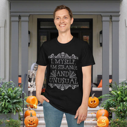 Beetlejuice I Myself Am Strange and Unusual Adult T-shirt