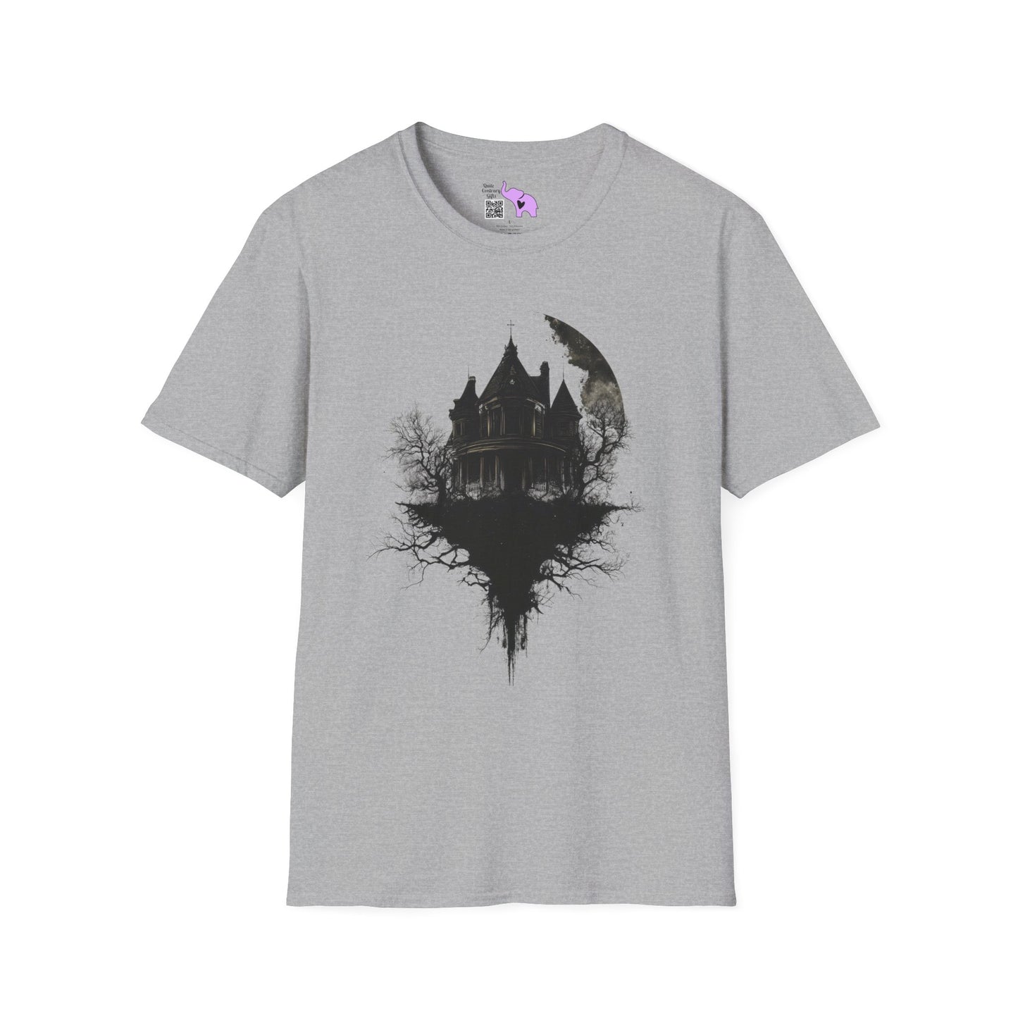 Halloween Haunted House Adult T-shirt