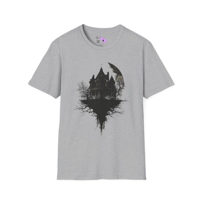Halloween Haunted House Adult T-shirt