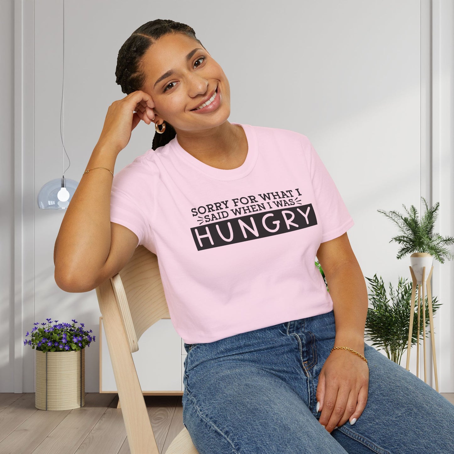 Sorry For What I Said When I Was Hungry Adult T-shirt