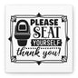 Please Seat Yourself Thank You Canvas Art