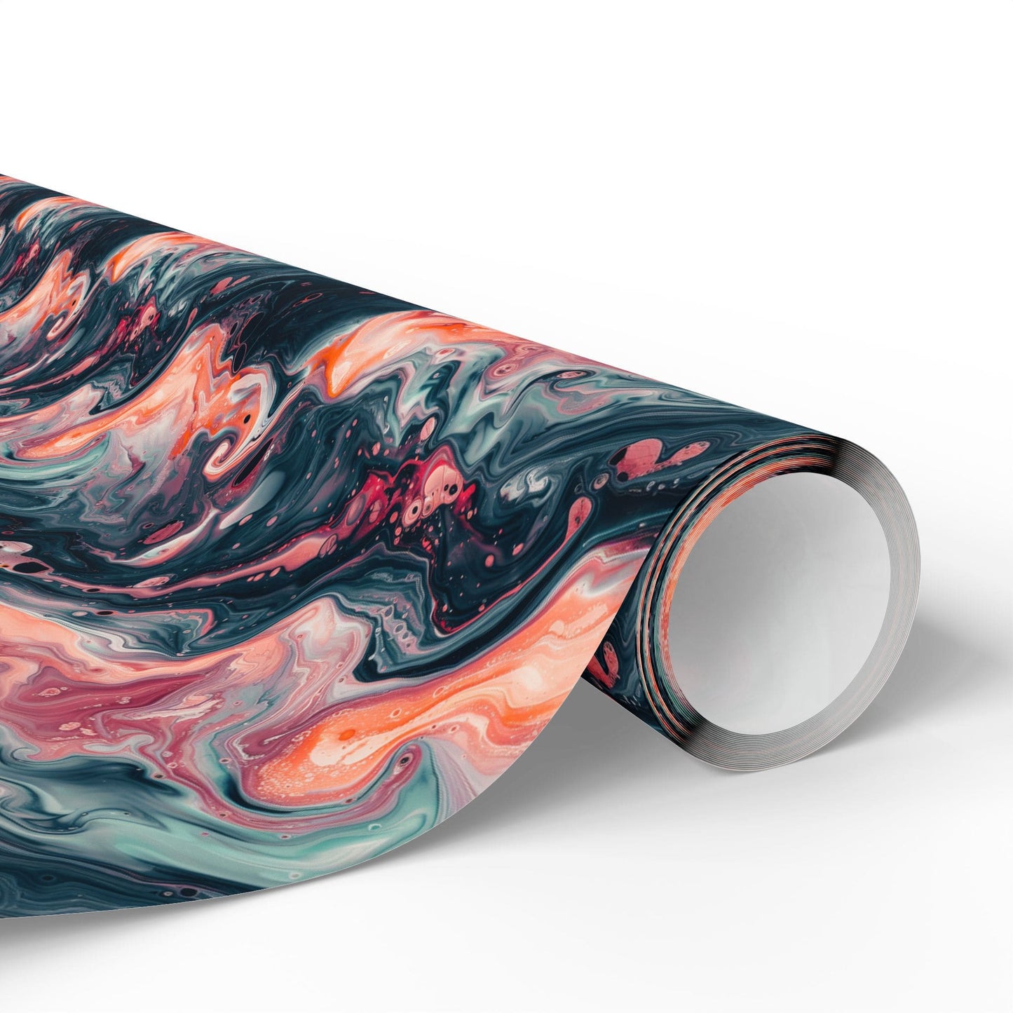 Pink Venom Marble Wrapping Paper