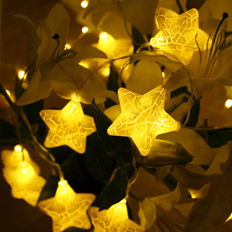 Christmas Cracked Star String LED Lights