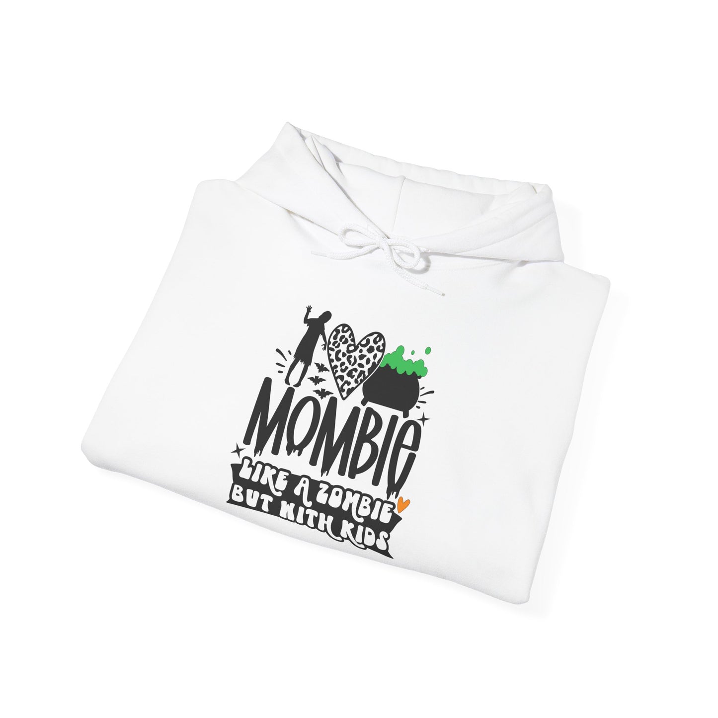 Mombie Like A Zombie But With Kids Heavy Blend™ Hooded Sweatshirt