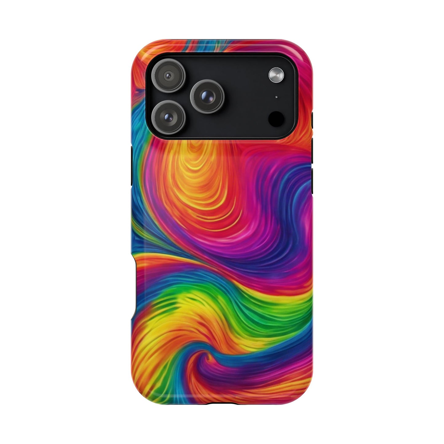 Tie Dye Color Swirl MagSafe® Compatible Tough Case for iPhone
