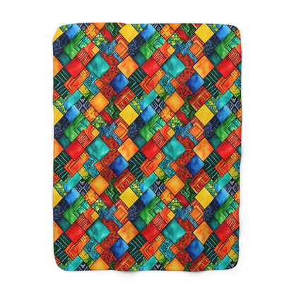 Heritage Pulse Sherpa Fleece Blanket
