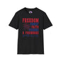Freedom Family Faith Friends Fireworks 4th of July Adult T-shirt