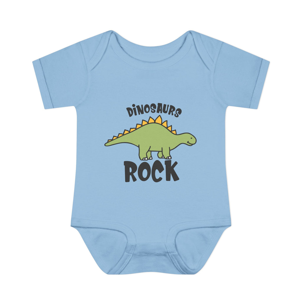 Dinosaurs Rock Baby Rib Bodysuit