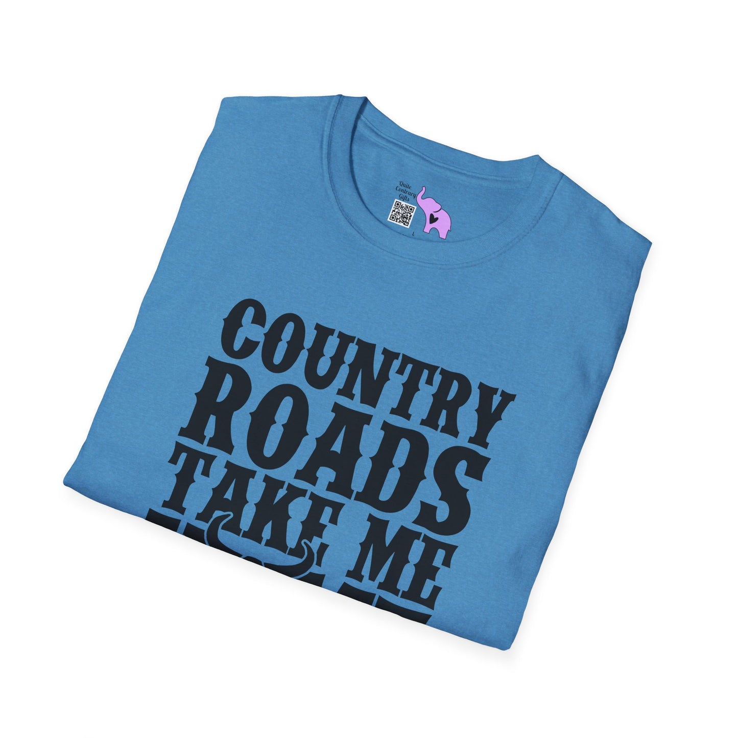 Country Roads Take Me Home Adult T-shirt