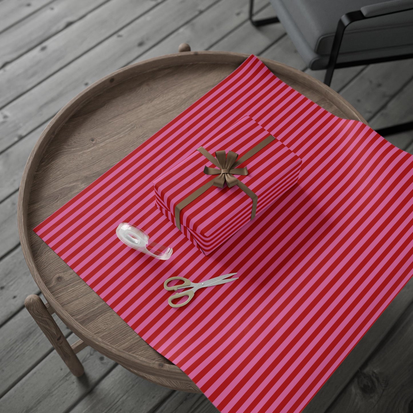 Be Mine Stripes Wrapping Paper