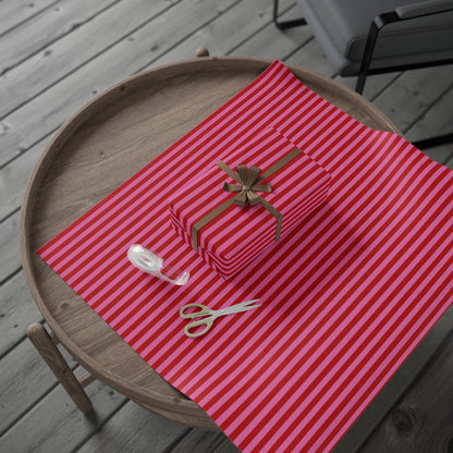 Be Mine Stripes Wrapping Paper