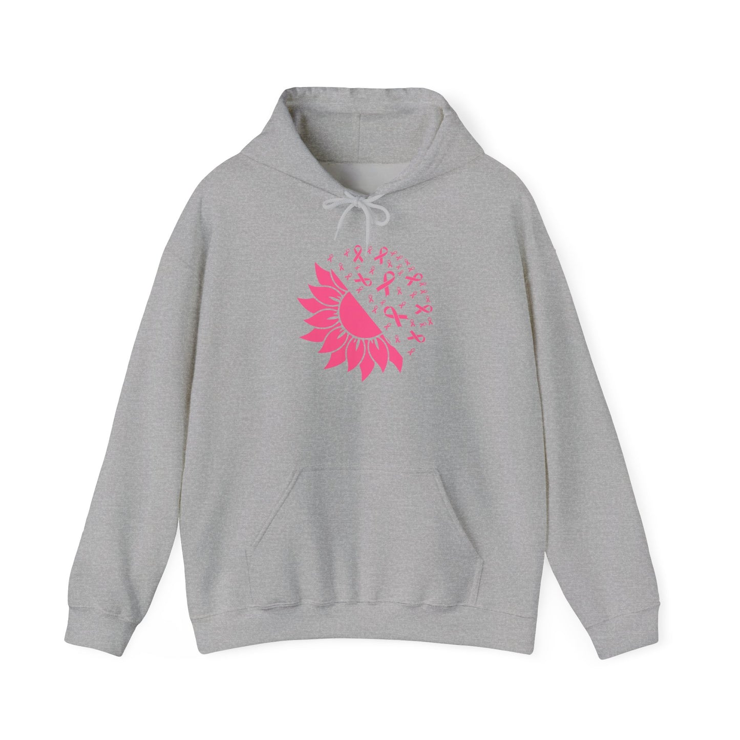 Sunflower & Butterflies Breast Cancer Awareness Adult Heavy Blend™ Hoodie