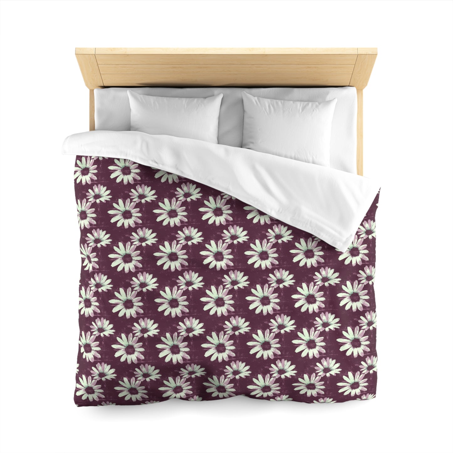 Purple Tide Petals Microfiber Duvet Cover