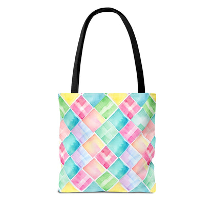 Watercolor Weave Canvas Tote Bag