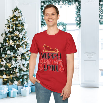 Merry Christmas Y'all Adult T-shirt